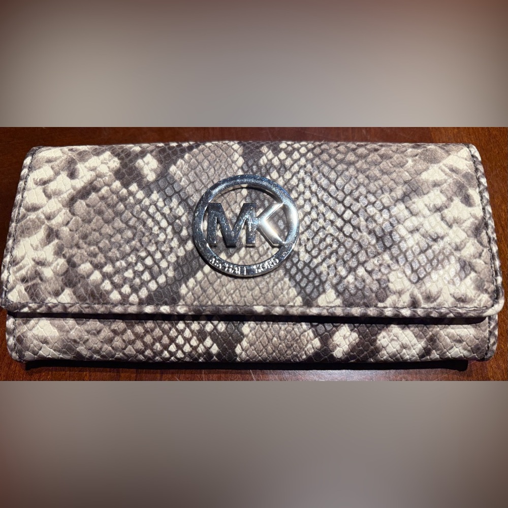 Euc Michael Kors Python Wallet - image 1